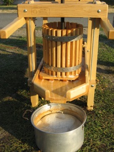Cider Press at our fall cider making event